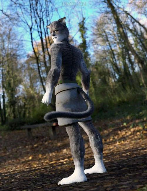 人形雄性猫类角色3d模型合集