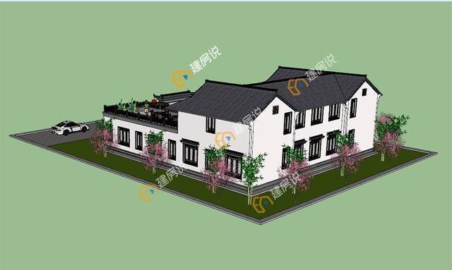 江西小伙在广东赚到钱,花42万建了栋四合院别墅,实景图太赞了