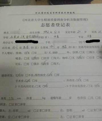 捐款,捐血时有闻之,令大部分人羞于提及,男性最为私秘的精子也能强捐?