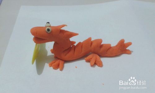 超轻彩泥龙的做法