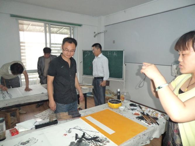 应英杰书法院周英杰先生之邀赴睢宁交流三