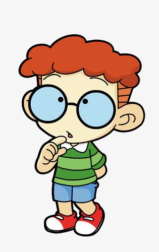 思考男孩简笔画