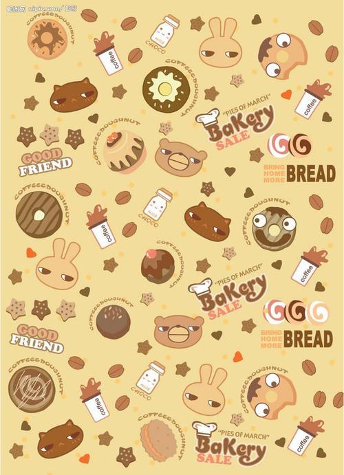 韩国卡通 分层精细 分层卡通纹理大图 点击还原