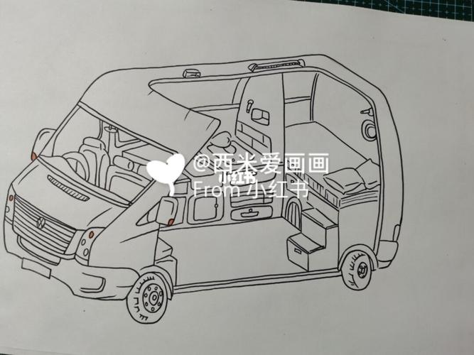 房车_简笔画_插画_文化_绘画