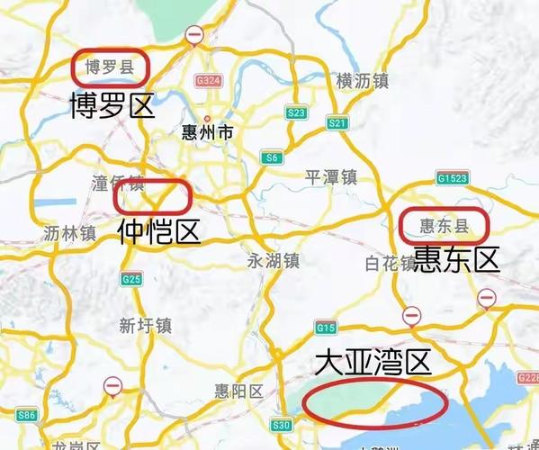 惠州未来可以拥有6个市辖区新增博罗仲恺惠东大亚湾4区