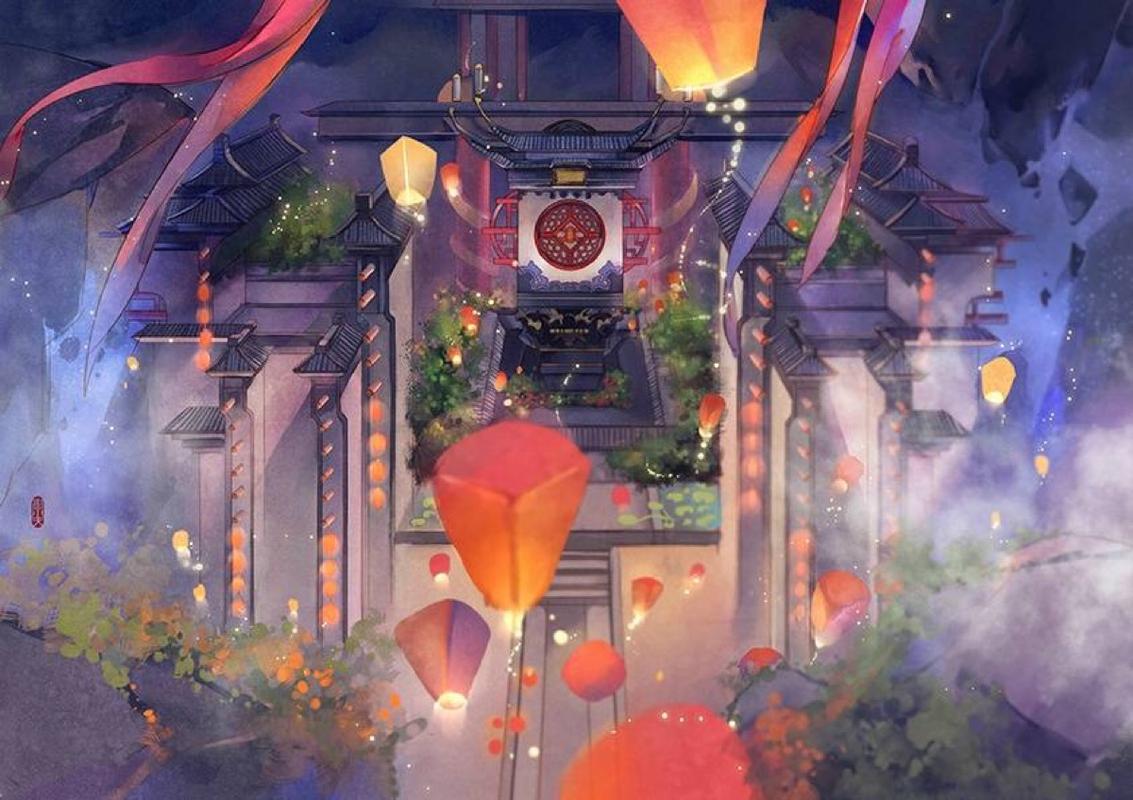 古风插画/古风壁纸 唯美古风意境壁纸【图…-堆糖