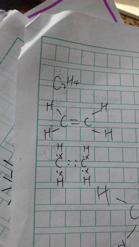 乙烯分子的电子式和结构式
