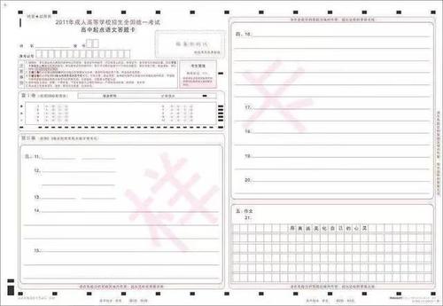 2019年成人高考~答题卡的使用技巧,不按要求填写分分钟扣分