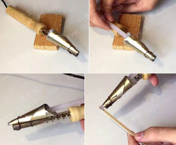 教你怎样改造旧电烙铁做diy热熔胶枪