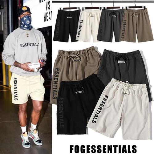 essentials短裤,essentials短裤穿搭 fearofgod复线essentials五分裤高街休闲运动短裤fog