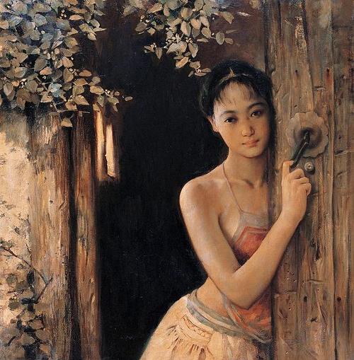 春梦婆的相册-潘鸿海油画