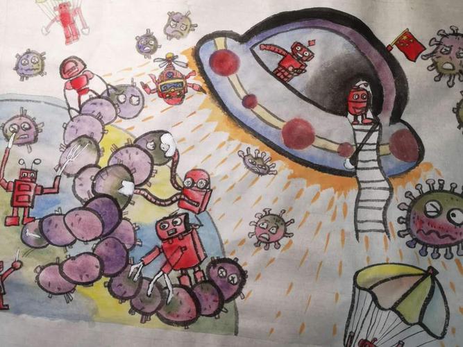 夏子非:自创科幻画.