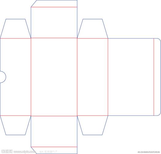 包装盒展开图图片