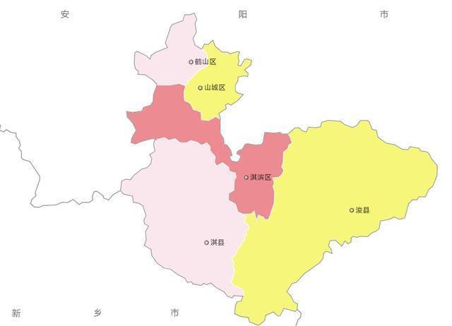 鹤壁市行政区划图.