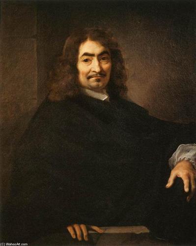手工油画笛卡尔的推测画像通过sébastienbourdon16161671francearts