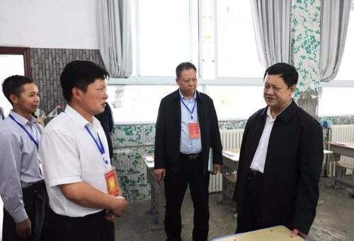 张志祥到双水城区普通高考考点检查指导高考备考工作