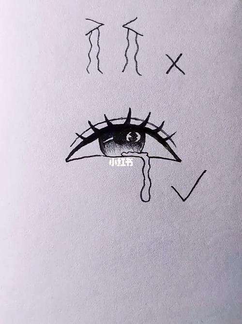 画流泪的眼睛_画画_简笔画_文化_绘画