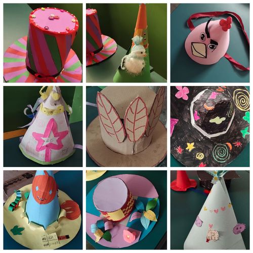 1～陕广学校小学生科学手工作品展1～2019～2020学年度二年级帽子展
