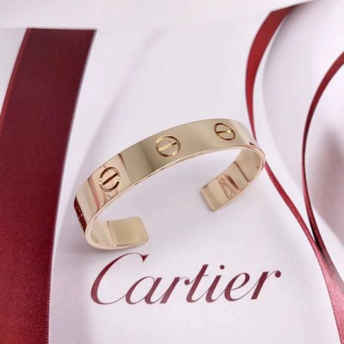 cartier 卡地亚love系列宽版开口手镯