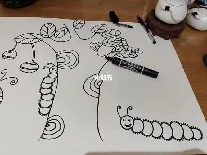 破茧成蝶的小虫虫_绘画_文化_绘画