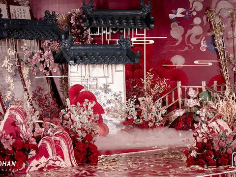 特惠明星同款唯美传统中式婚礼设计效果满分