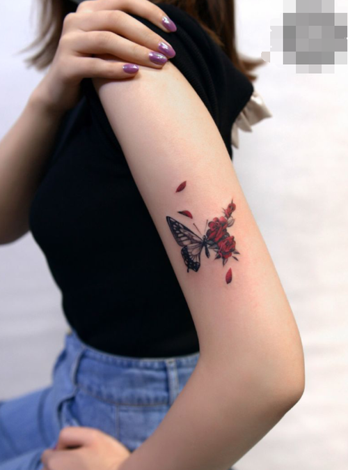 绝美蝴蝶纹身图集新颖个性的蝴蝶纹身设计6