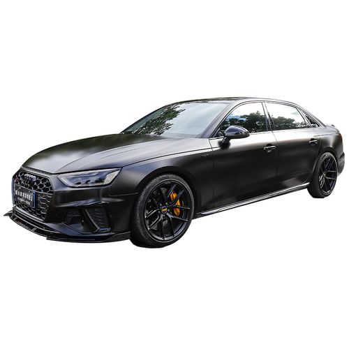 2020款奥迪a4l改装黑武士包围中网前脸雾灯外观车身