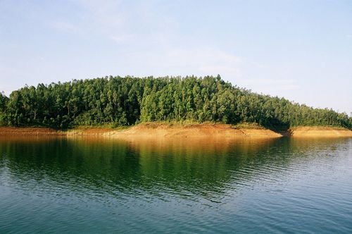 海南松涛水库美景