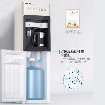 安吉尔饮水机家用下置式水桶双门防尘外置速热饮水器立式开水机y2693y