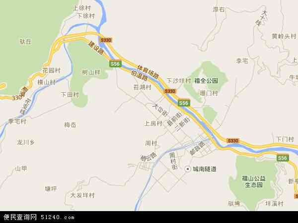 中国浙江省温州市文成县大峃镇地图(卫星地图)