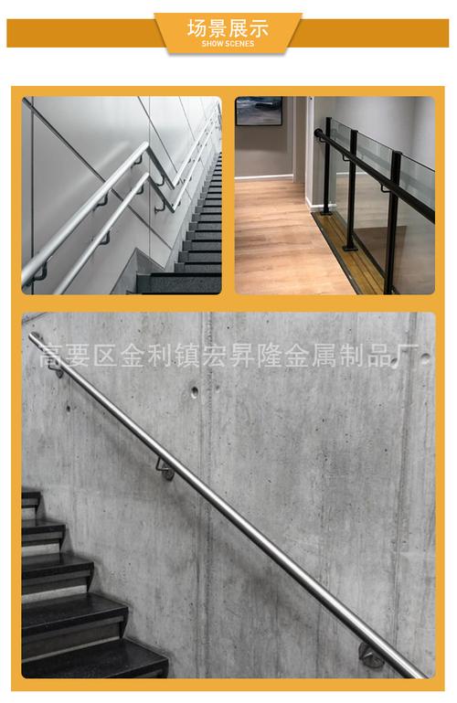 不锈钢楼梯配件 加厚实心大固定墙托 靠墙楼梯扶手立柱 厂家定做