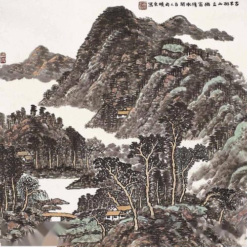 崔晓东山水画欣赏