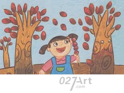 艺考 儿童画 儿童主题画 秋天 儿童画秋天:可爱的秋天—秋天儿童画