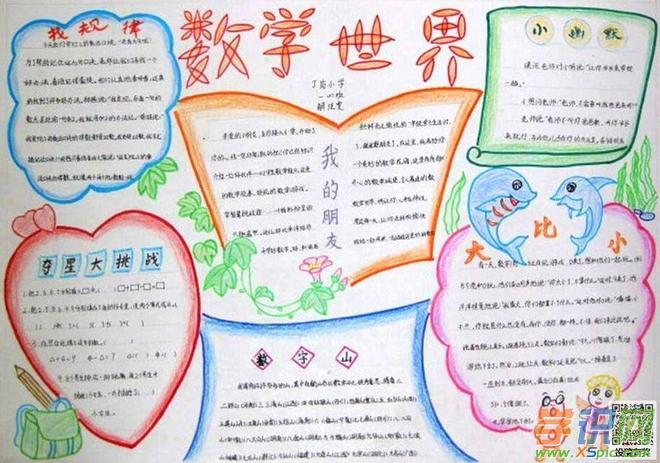五年级数学手抄报-畅游数学国