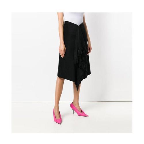 balenciaga/巴黎世家 18年秋冬 女性 流苏 宽松 女士半身裙 530843#tb