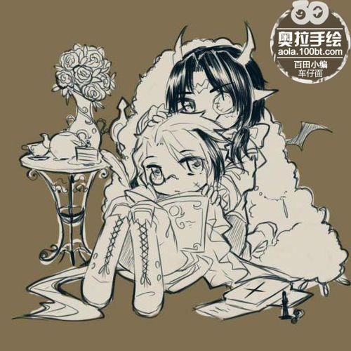奥拉星手绘 设黑潜