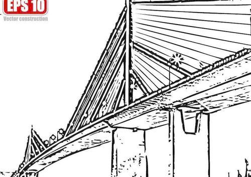 三年级高架桥简笔画