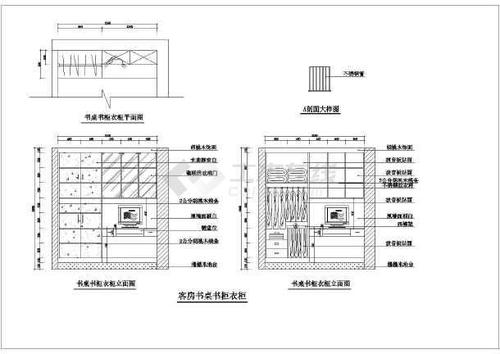 200件室内设计衣柜节点大样构造详图