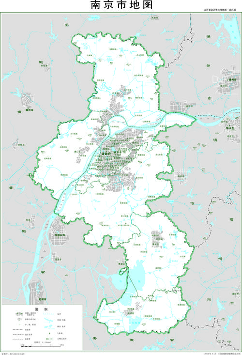 南京行政区划地图南京地图全图行政区划