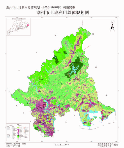潮州市土地利用总体规划图