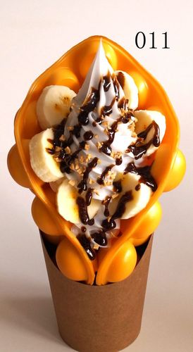 仿真鸡蛋仔模型鸡蛋糕西餐港式冰淇淋鸡蛋仔道具饼样品展示道具