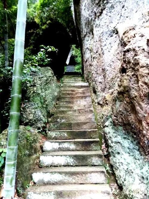 印象┃天台山百景图 《明岩合掌岩》