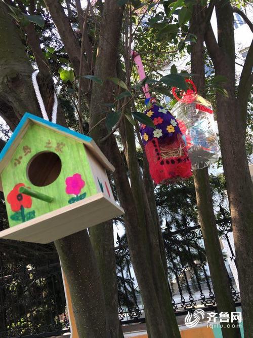 青岛数千学子发起为鸟安家行动 精心制作4200个创意鸟巢(组图)