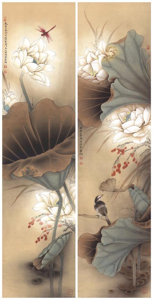 李晓明工笔荷花作品选(上)