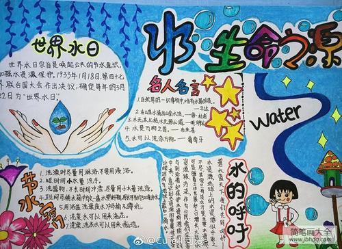 水是生命之源手抄报 生命手抄报