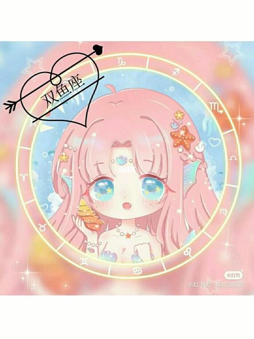 双鱼座可爱头像_双鱼座_素材_头像