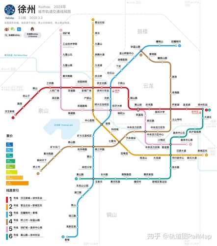 轨道图railmap徐州地铁线网图2025年当前
