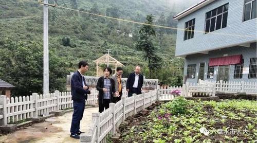 刘静到水城县都格镇垭口村调研"千家万户小康菜园"