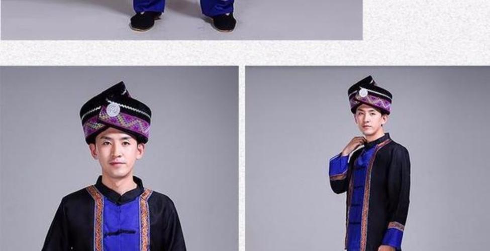 新款云南苗族舞蹈服男广西壮族演出男士服装贵州少数民族表演服饰