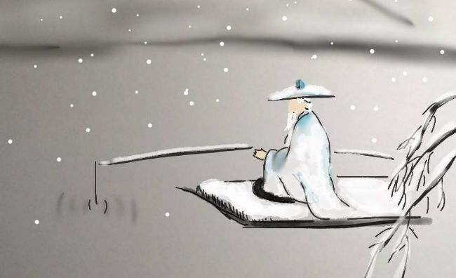 独钓寒江雪